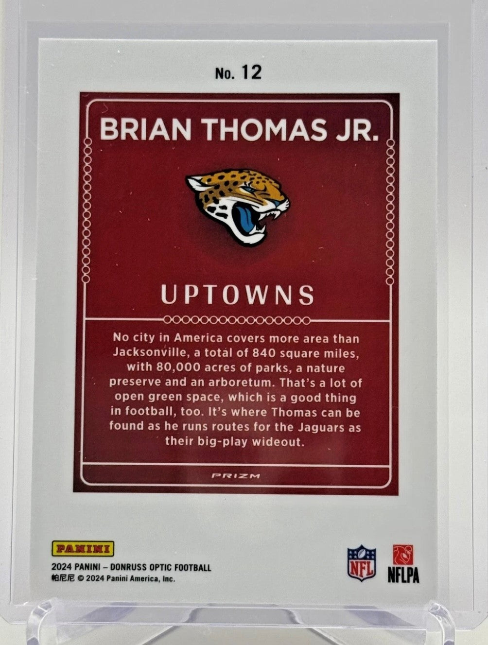 Brian Thomas Jr. RC UPTOWNS SP