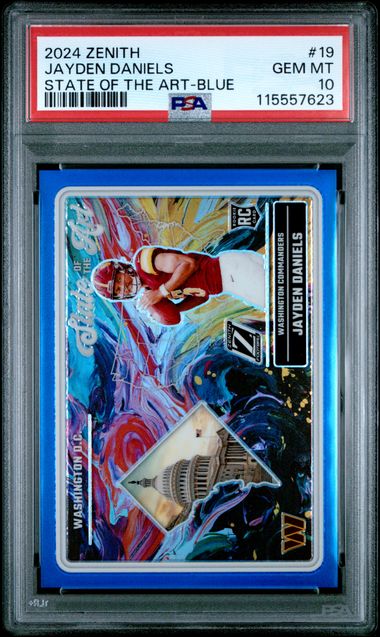 2024 Panini Zenith STATE OF THE ART RC Jayden Daniels BLUE /25