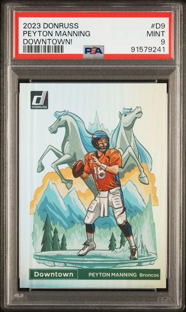 Peyton Manning DOWNTOWN PSA 9