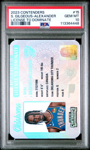 PSA 10 - Shai Gilgeous-Alexander - License to Dominate