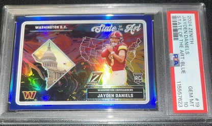 PSA 10: Jayden Daniels RC BLUE #22/25 STATE OF THE ART